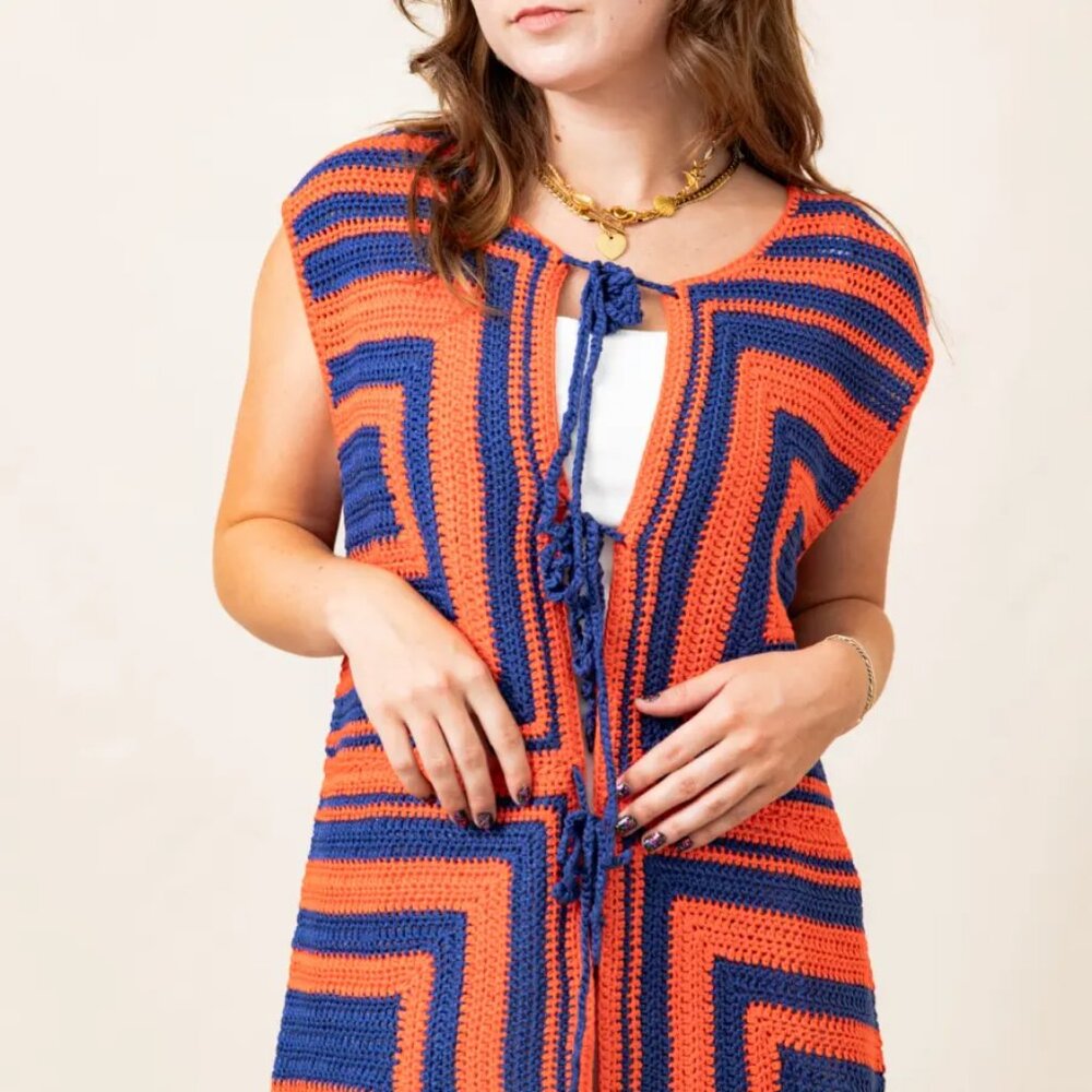 058 FRNCH Cybille Knitted Top (Anthropologie) NWT Oversized Small - Picture 5 of 14